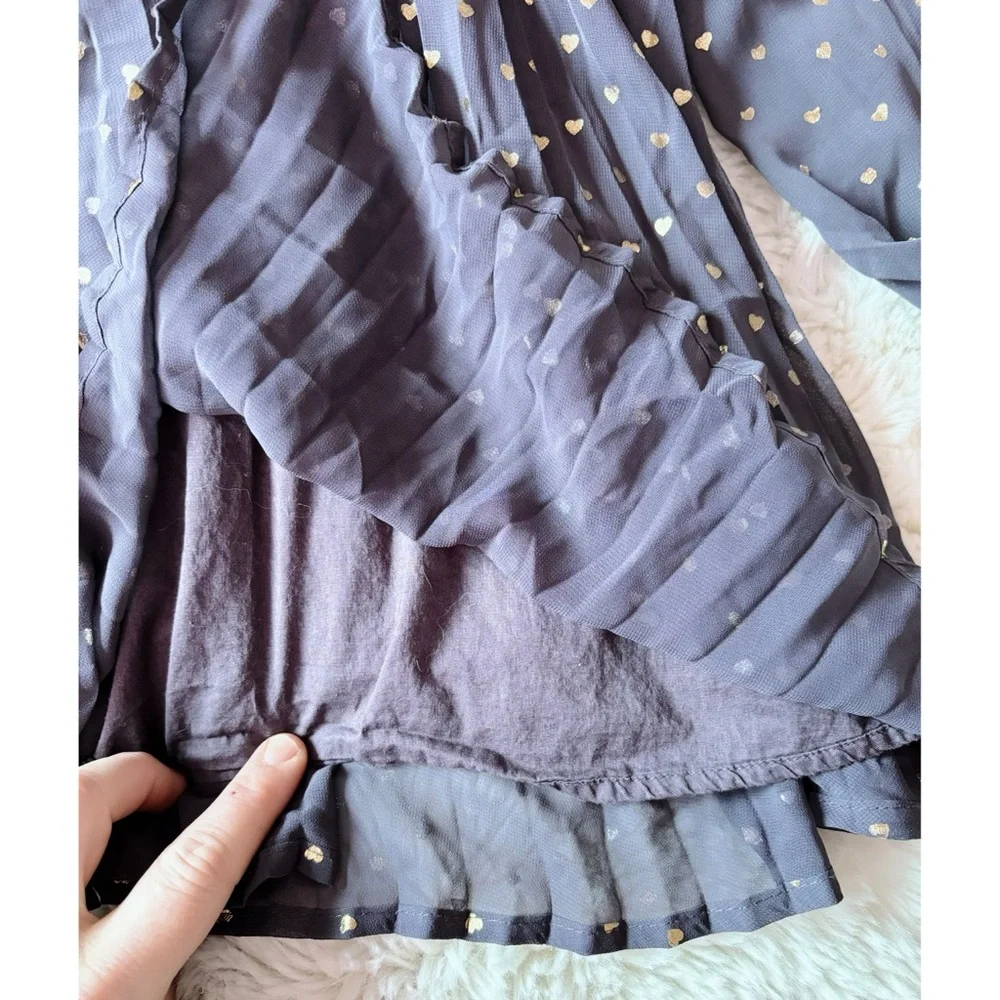 Moving Sale! EUC baby GAP 🩶 Foil Heart Dress Lined 18-24 Months